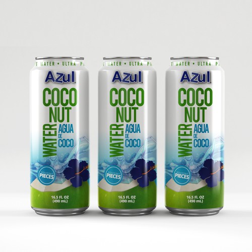 HELP CREATE A COCONUT WATER LABEL PART OF COCONUT WATER LINEUP 100% COCONUT WATER Diseño de creationMB