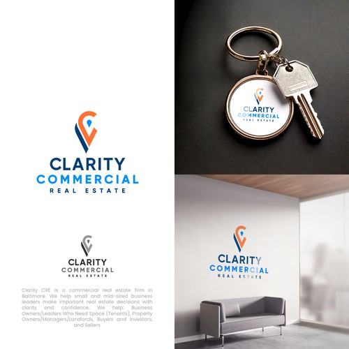 Logo + Brand Guide for Clarity Commercial Real Estate Design by Dadisigner