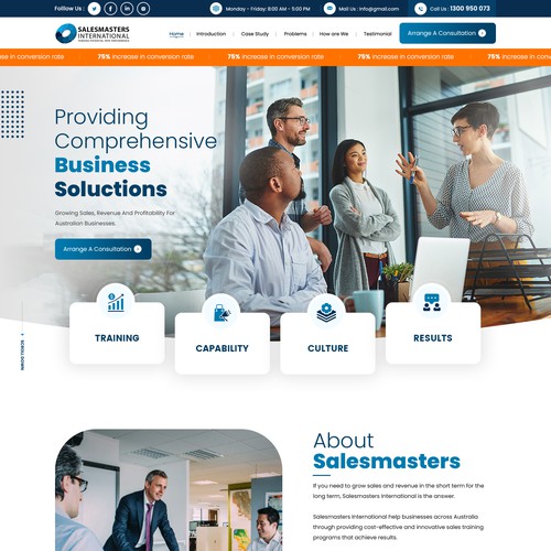 Create an engaging website for a world leading sales consulting company Design réalisé par Webwooter™