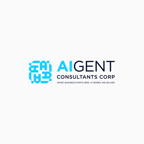 AI Agent Company: Appealing to small to medium sized businesses. Design by Graphaety ™