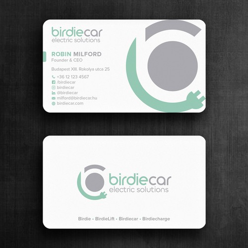 business card for company called birdie Design by Felix SH