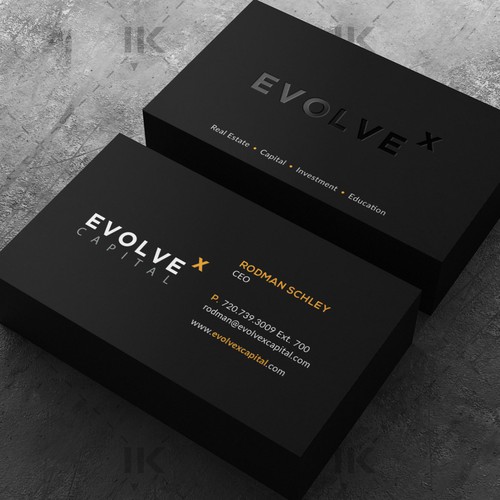 Design di Design a Powerful Business Card to Bring EvolveX Capital to Life! di IK_Designs