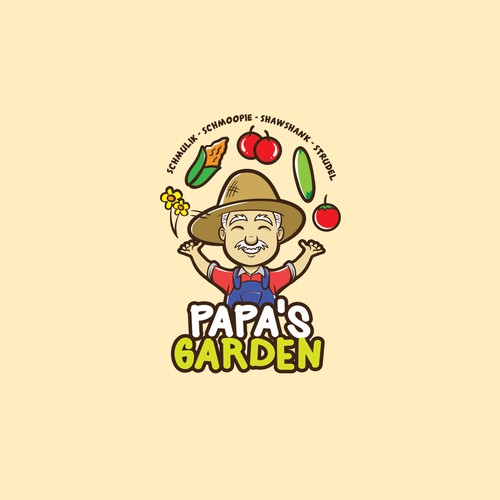 Fun garden logo for our kids to honor grandpa Design by brancut_yuk