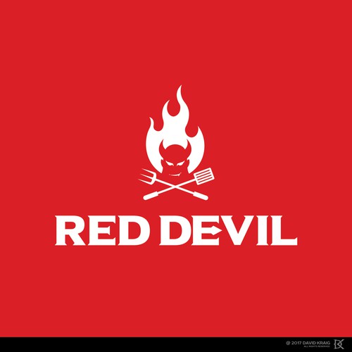 Red Devil Logo Vector Template Graphic by Bigbang · Creative Fabrica