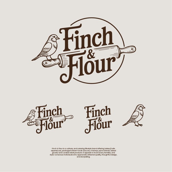 Finch and Flour logo design