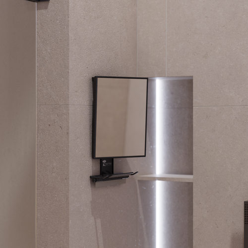 3D Rendering of Fogless Mirror in Shower/Lifestyle Environment (Fogless Mirror CAD file included!)) Design by Bogdan Marchuk