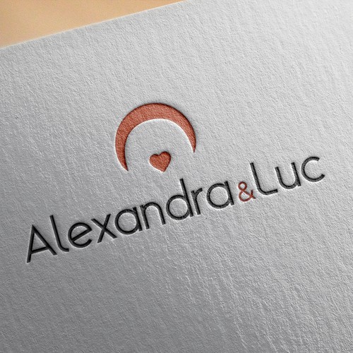 Family/Couple Logo Design - Love & Happiness- Alexandra & Luc | Logo ...