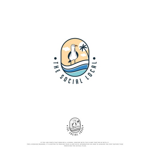 Beachy Clothing Brand Logo Design by smitadesign