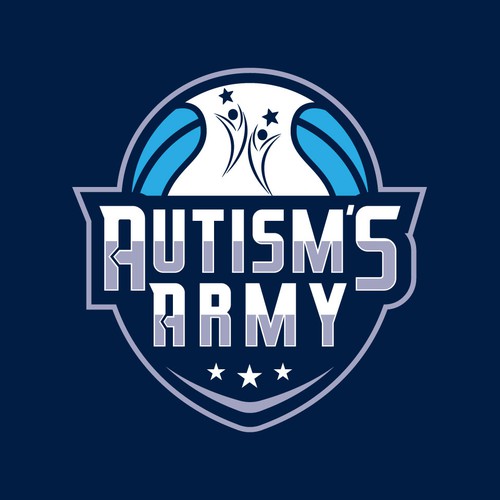 Basketball Logo for Team 'Autism's Army' - Your Winning Logo Featured on Major Sports Network Design by Maylyn