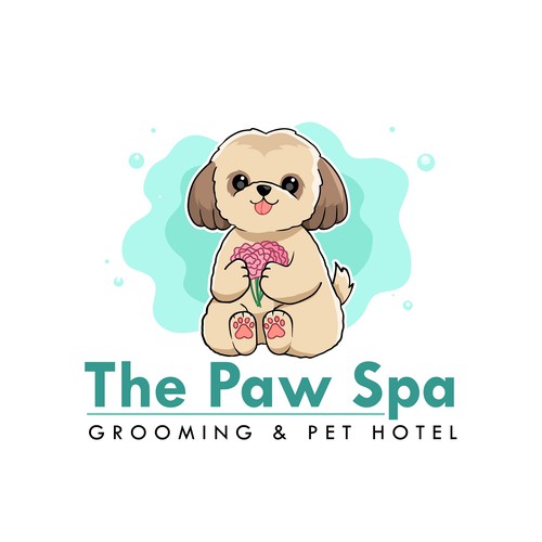 Classic, creative , professional…. The Paw spa , grooming and luxury pet hotel Design by 3dami