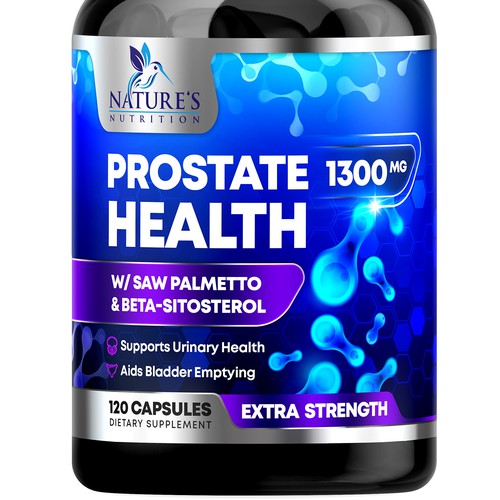 Nature's Nutrition needs a Men's Prostate Health product label Design by rembrandtjurin