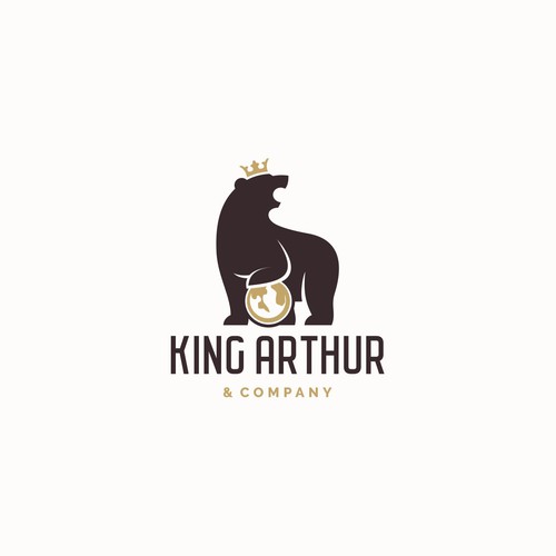 Need an iconic bear logo for King Arthur & Company. Design by Francesc Alex