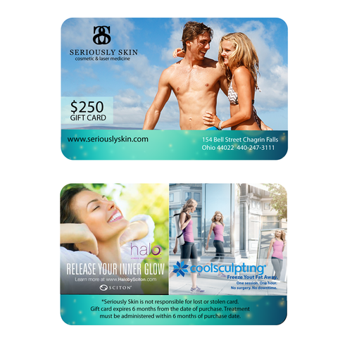 Holiday gift card design for a Cosmetic Medicine practice Design by Noraunik