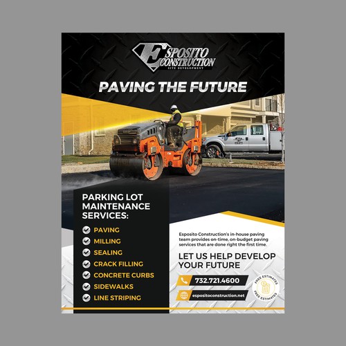 Asphalt Paving Ad Design von Elven Song