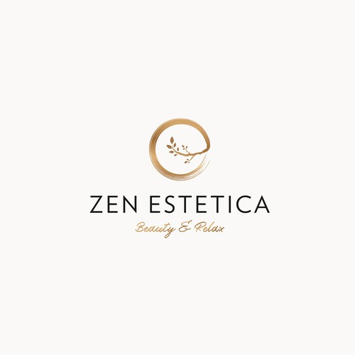 Zen Estetica look for an elegant and romantic logo that encloses ...