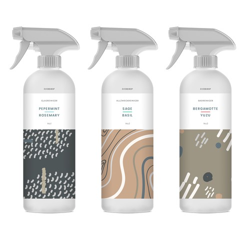 Diseño de Premium Spray Bottle and Packaging for Cleaning Supplies de gs-designs