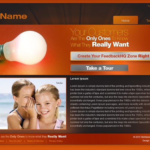 1-3 Page Website Template Design von RTDS