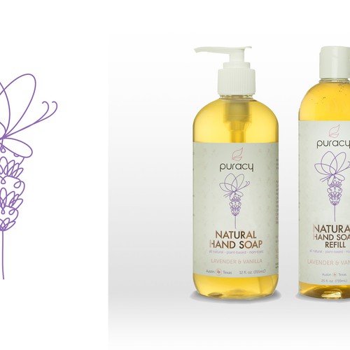 Create Whimsical Line Art Illustration for Organic Soap & Lotion Company Design by Pierre Ester