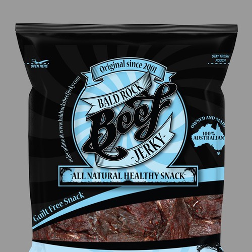 Beef Jerky Packaging/Label Design Réalisé par AleDL