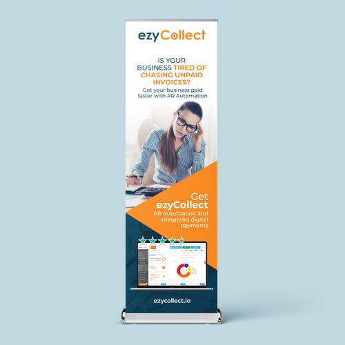 B2B Saas Pull Up Banner for Trade Show Design by magnificent 7&co