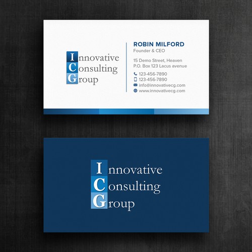 ICG Business Cards Design by Felix SH