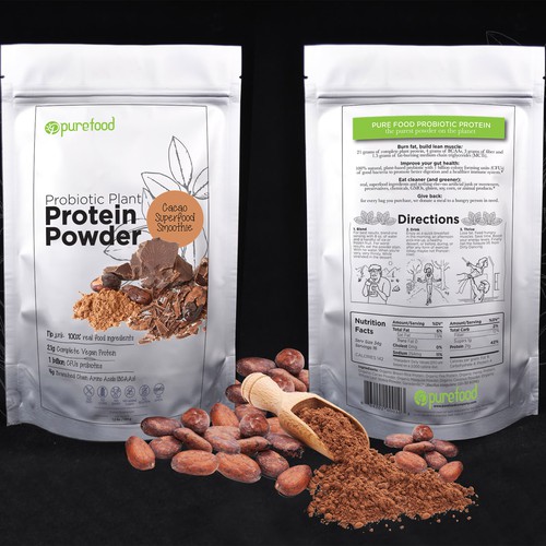 Guaranteed Winner! - Design a Simple, Typography-driven Product Label for Our Healthy Protein Powder Design by AnaConstant