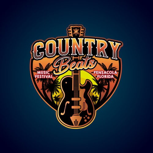 Iconic logo for iconic event for country music festivals in Florida Design by DesignBelle ☑