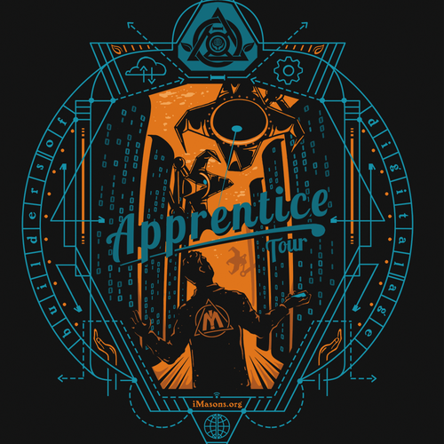 Create a t-shirt for Infrastructure Masons (iMasons) new data center tour: “iMasons Apprentice Tour” Design by Johnny Kiotis