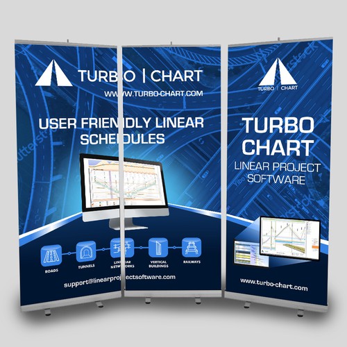 Turbo-Chart Exhibition Banner Design by Dzhafir