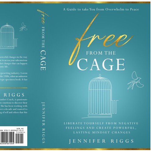 Free From the Cage book cover--Self help/emotional freedom Design by Deziredzin