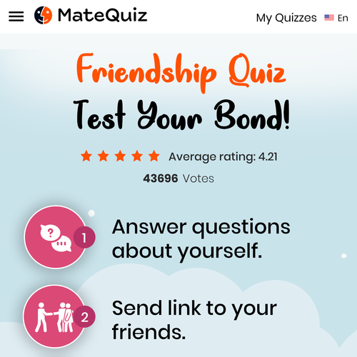 Redesign of a very popular quiz site (MateQuiz.com) Design by Technology Wisdom