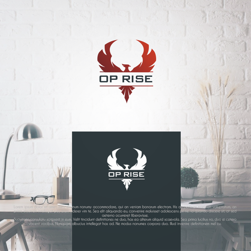 OP Rise Logo! Be inspired, bring your creativity, have some design fun! Design by pixelgarden