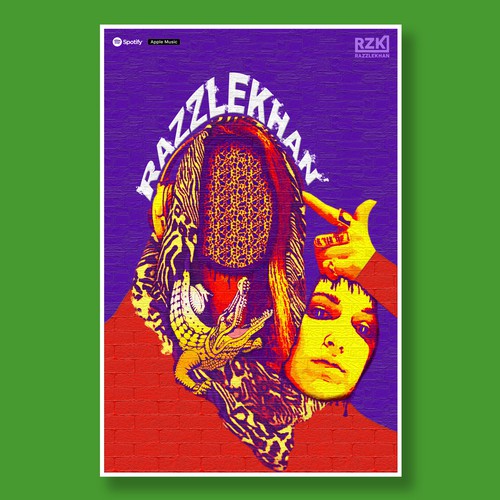 Designs | Design a weird, creative poster for a female rapper | Poster ...