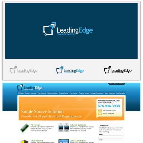 コンペ「logo for Leading Edge Computer Solutions」のデザイン by fluxburnさん 