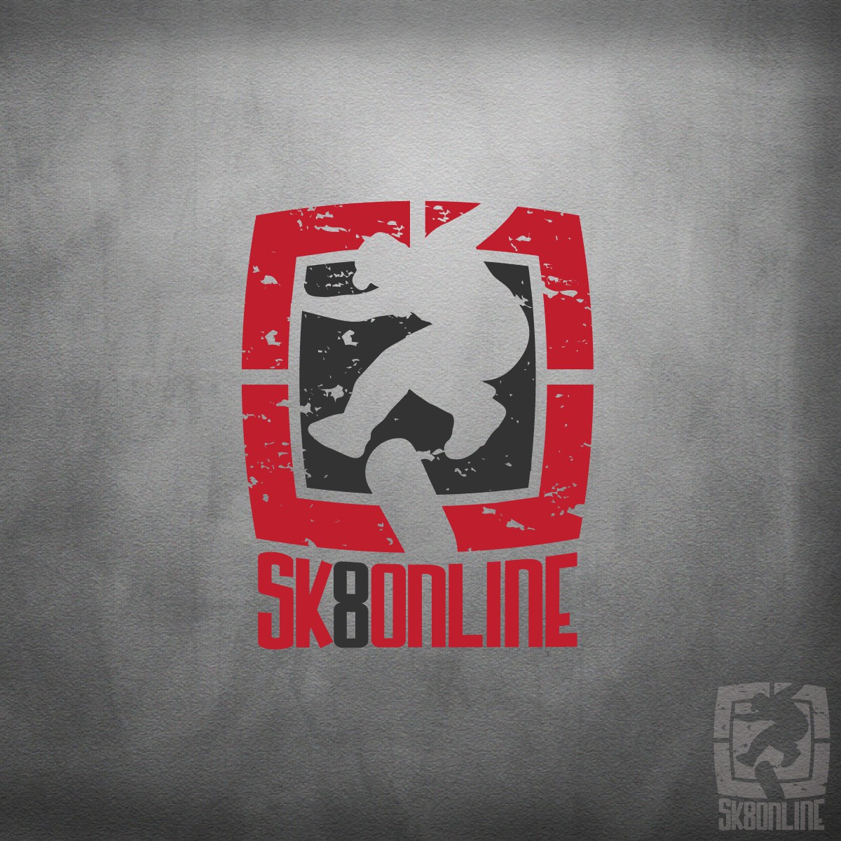 Parkour logo with the title 'sk8online'