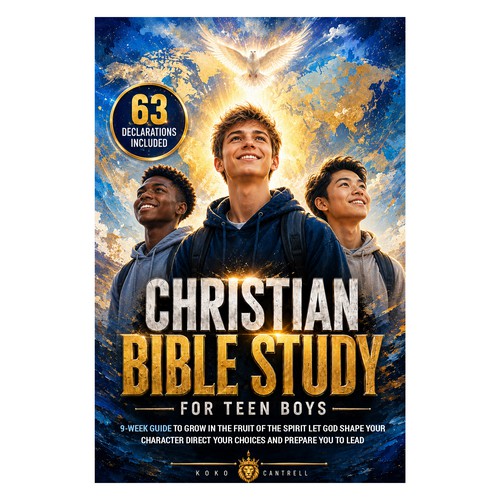 "Christian Bible Study for Teen Boys" winning Book cover