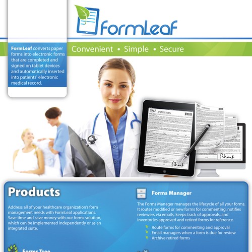 Create the next brochure design for FormLeaf Ontwerp door V.M.74
