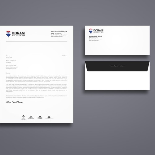 BUSINESS CARD, LETTERHEAD & ENVELOPE Design by Galaxiya