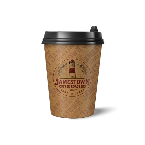 Coffee To-Go Cup Design for Cafe in Ghana Design réalisé par diviart