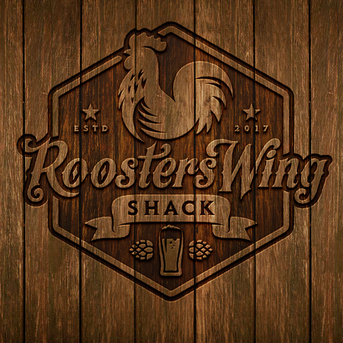 Diseño de Design a logo for "Roosters Wing Shack" de Siv.66