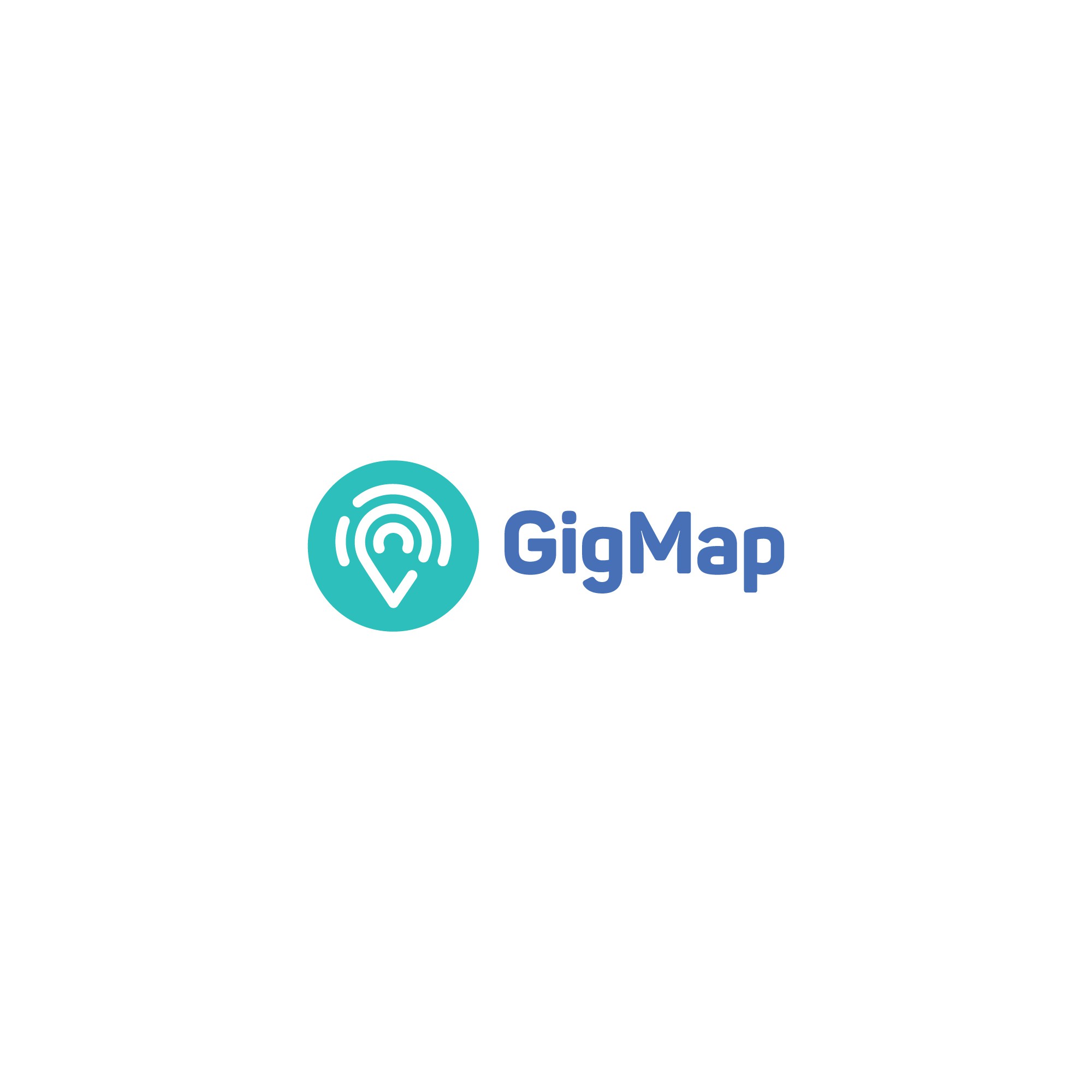 Gps logo with the title 'GigMap'