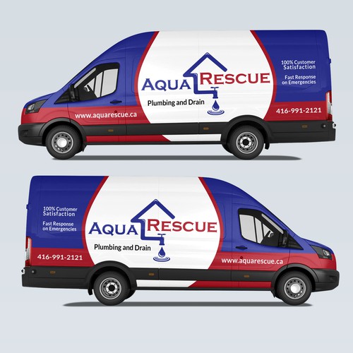 Aquarescue Van Wrap Design by DuhaCreative