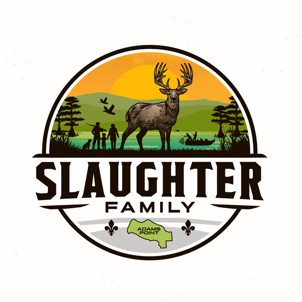 bold logo for slaughter family