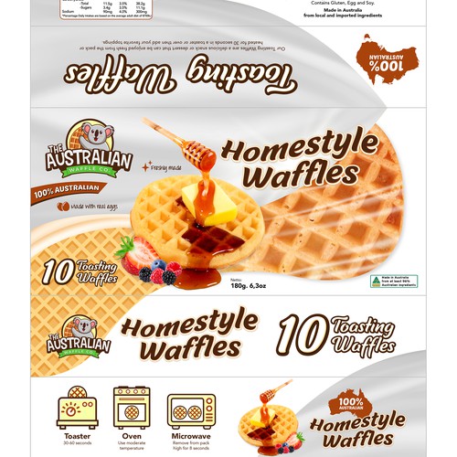 Waffle Packet Design Design by rizal hermansyah
