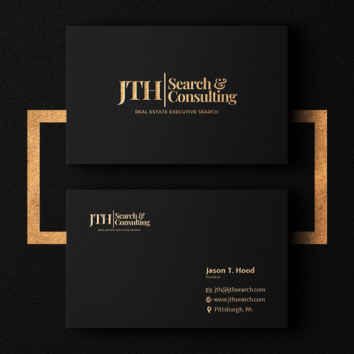 Business Card Design for Executive Search Firm Design by Léverson Júnior