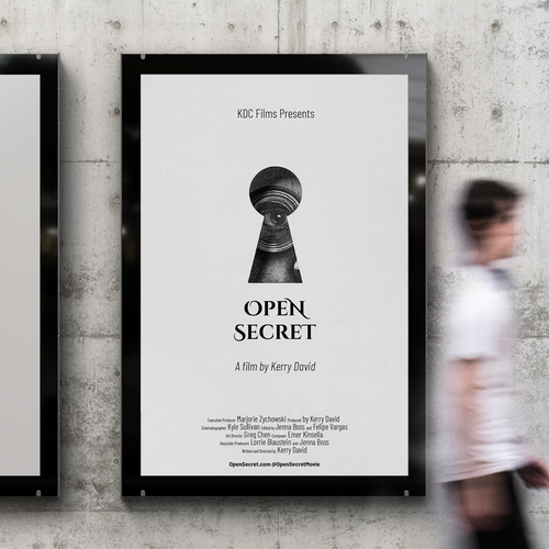 Design a poster for the documentary Open Secret Design by CreamCreative