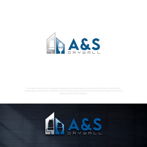 A & S Drywall logo Design by Consort Solutions