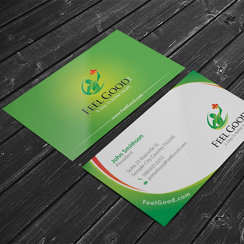 A Step To Better Health - Business card for the medical industry Design by conceptu