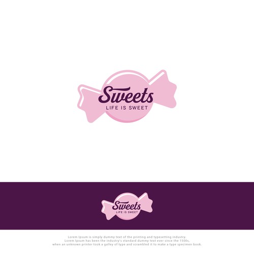 Logo for scandinavian high end Pick N Mix candy store Design by D4.studio