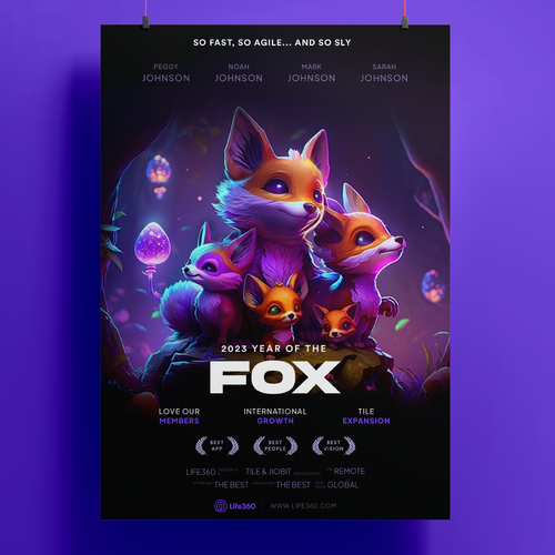 Life360 2023 Year of the Fox Poster Design by Crex™